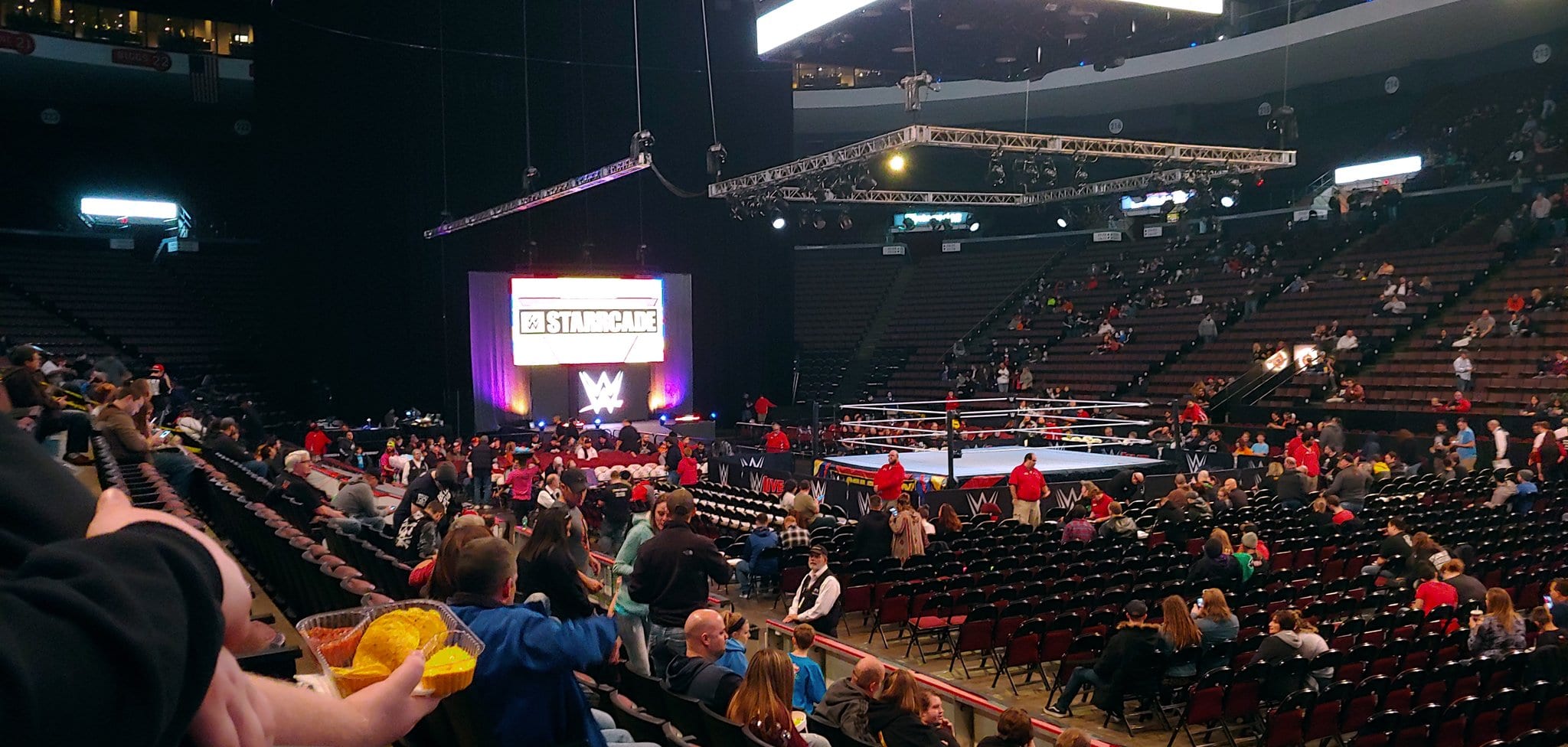 FirstLook at the WWE Starrcade Stage for Tonight's Show