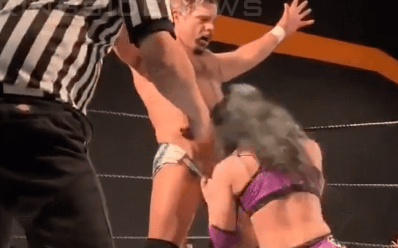 800px x 500px - Priscilla Kelly At It Again -- Vomits On Joey Ryan's Package During Indie  Event