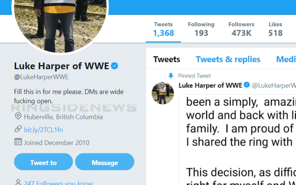 Luke Harper Makes Very Interesting Change To His Social Media