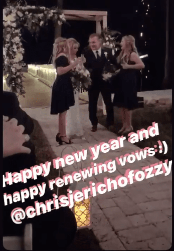 Chris Jericho & Wife Renewed Marriage Vows In New Year's Eve Ceremony