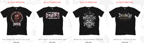 Matt Hardy & Brodie Lee Receive First Official AEW Merchandise