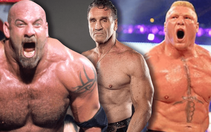 Goldberg accepts Brock Lesnar's WrestleMania challenge: photos