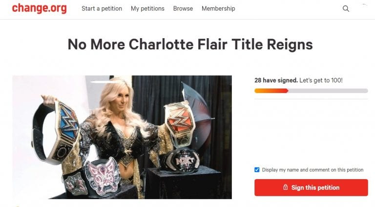 WWE To Push Charlotte Flair Again As Top Star; Tired Fans Start Petition 3