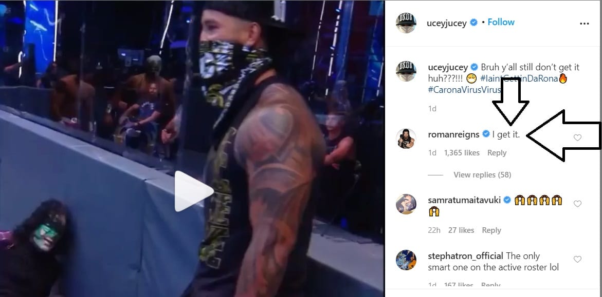 Roman Reigns Comments On Jey Uso Wearing A Mask On SmackDown