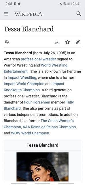 Update On Tessa Blanchard, Wikipedia Shows WWE Already Signed Her 3