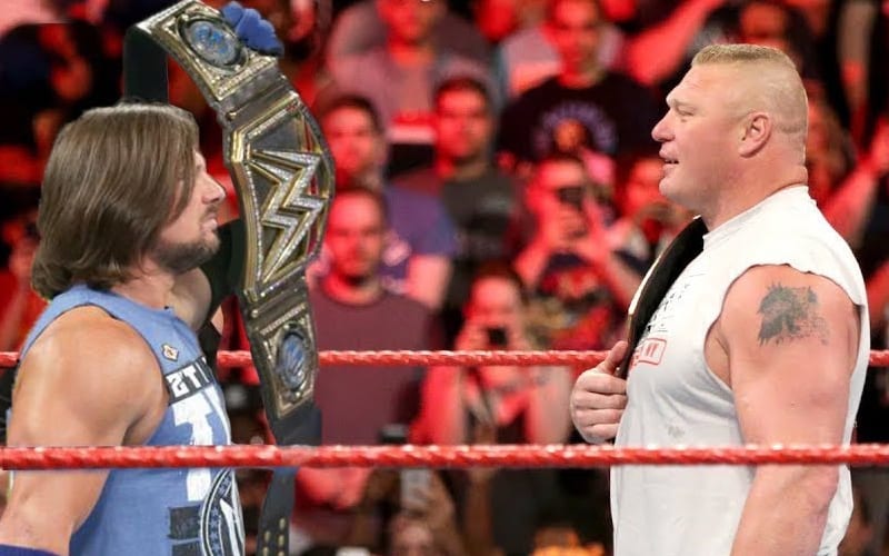 Why Brock Lesnar Vs Aj Styles Didn T Main Event Survivor Series Back In