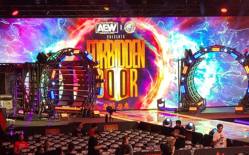 First Look At AEW x NJPW 'Forbidden Door' Stage