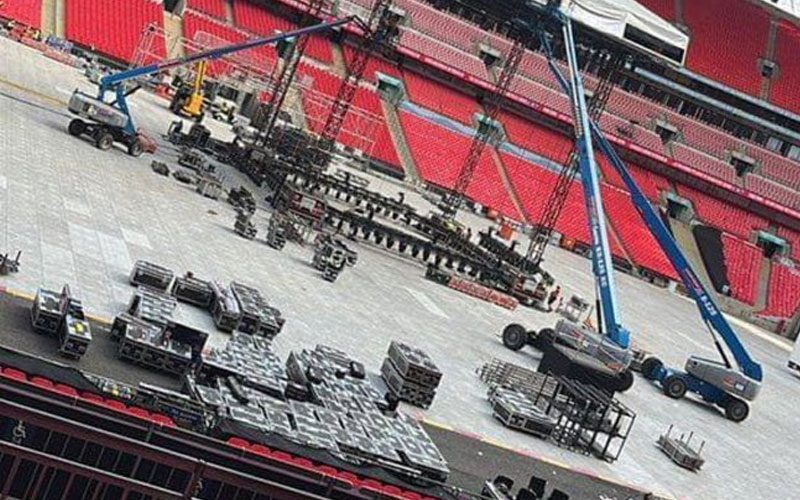 First Look At AEW All In Stage Construction In London