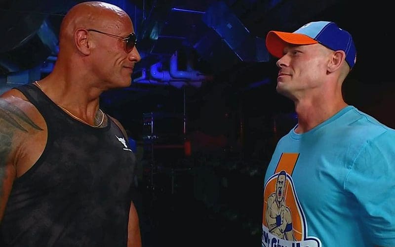 The Rock & John Cena Share Backstage Moment During WWE SmackDown