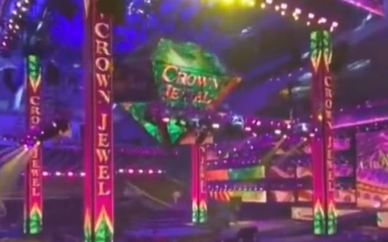 First Look at WWE Crown Jewel's Stage Setup