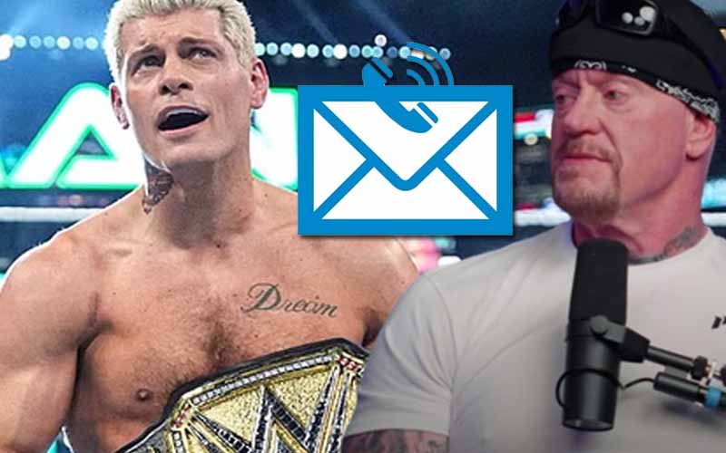The Undertaker Received Late Night Voice Mail Sent by Cody Rhodes After