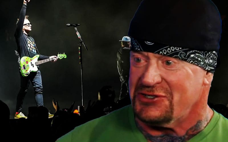 The Undertaker reacts to Blink 182 with his entrance theme song